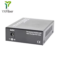 YXFiber Gigabit monomodo SC convertidor de medios de fibra a Ethernet 20KM 10/100/1000M certificado CE