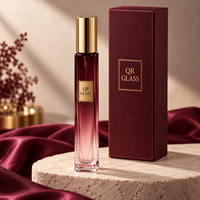 Flacons de parfum en gros à remplir, flacons d'échantillon de parfum à col vissé, carrés transparents 10ml 15ml, avec boîte