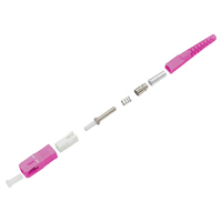 Qidian SC/PC Cable de caída plana OM4 conector piezas completas Simplex multimodo para producción de cable de conexión Pigtail