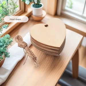 Pezzi di Legno Grezzo Non Finiti per Decorazioni Fai-da-Te, Disegno, Graffiti, Ornamenti, Decorazioni Natalizie, Materiali per Artigianato - Product Image 2