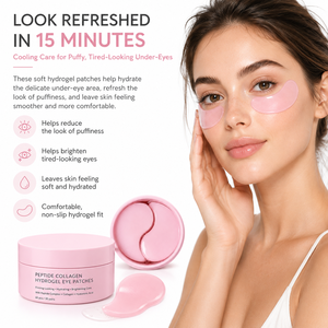 Masque Gel Contour des <span class=keywords><strong>Yeux</strong></span> Anti-Âge Raffermissant, Hydratant, Éclatant, Contre les Cernes, Rides <span class=keywords><strong>et</strong></span> Ridules, au Peptide <span class=keywords><strong>et</strong></span> Collagène, Hydrogel, pour <span class=keywords><strong>Yeux</strong></span> Sensibles <span class=keywords><strong>et</strong></span> Secs - Product Image 5