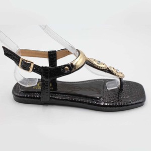Sandalias Planas de Verano para Mujer, con Cadena de Diamantes de Imitación, de Alta Calidad, Cómodas, Gran Venta - Product Image 4