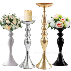 Wedding Candlestick European style Electroplated Gold Mermaid Metal Candlestick Decoration for Festival