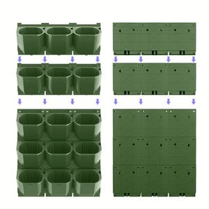 Jardinera Vertical Apilable de Plástico para Pared Exterior, para Hogar y Restaurantes, para Uso Comercial - Product Image 5