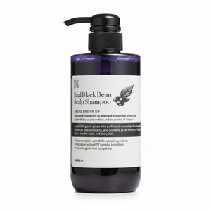 [SOY LAB] Shampooing et ampoule gel bio vegan à base de haricots noirs pour le soin du cuir chevelu, 500 ml, pour cheveux colorés - Contrôle du sébum et hydratation - Product Image 2
