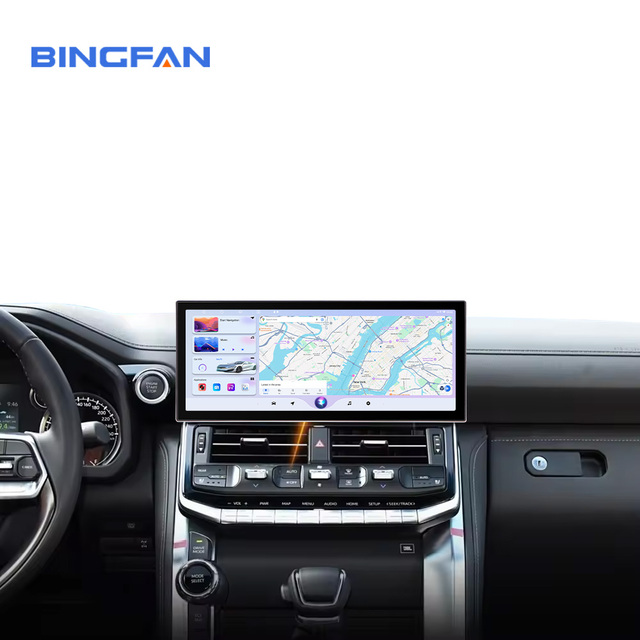 12.3 Inch 4+64GB 8+128GB Android Car Screen DSP GPS Wireless Carplay Car Radio Head Unit for Toyota Land Cruiser LC300 2021-2025
