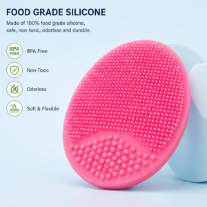 Wholesale <b>Silicone</b> Facial Cleansing Brush Deep Cleansing Exfoliating Face Scrubber with Suction Cup OEM ODM Custom Logo - Product Image 4