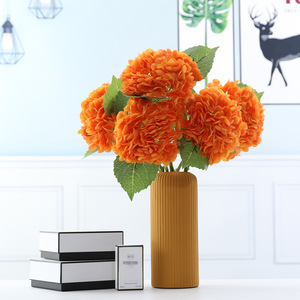 Flor de cabeza grande de hortensia de látex de tacto Real artificial de alta calidad al <span class=keywords><strong>por</strong></span> mayor para decoración de bodas - Product Image 3