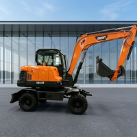 Excavator Roda Hidrolik Tipe Cina 6 Ton dengan Mesin Euro 5