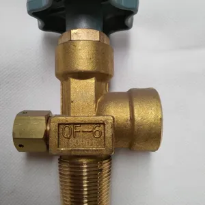 QF-6 15MPA Oxygen Female Thread Cylinder Valve With G5/8 Thread PZ27.8 Neck Thread