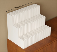 Support d'affichage long pliable et extensible, support de présentation de produits pour magasin, support d'affichage de bureau à domicile