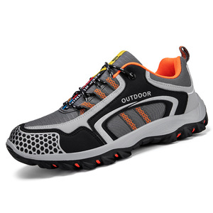 Chaussures de randonnée pour hommes, bout rond, dessus en mesh, semelle extérieure en caoutchouc, semelle intermédiaire en EVA imperméable, sport d'été, randonnée - Product Image 1