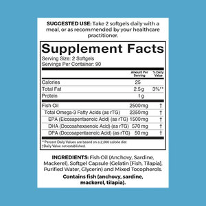 Supplément d'huile de poisson oméga-3 pour la santé du cœur sans acides gras de poisson - Product Image 5