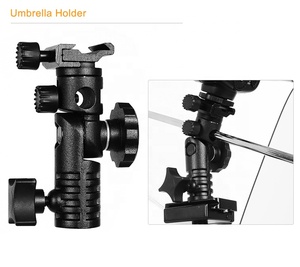 Adaptador Universal de zapata para Flash <span class=keywords><strong>Speedlite</strong></span>, montaje de Metal para disparador, soporte de paraguas, soporte de luz giratorio - Product Image 4