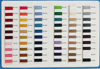 Fil mélangé recyclé en coton/polyester cardé, teint à l'état filé, écologique, de 3s à 30s, en plusieurs couleurs, pour le tissage et le tricotage