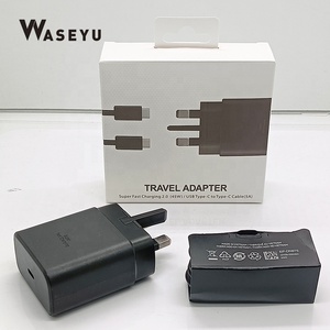 Cargador Móvil de 45W PD con Adaptador de Pared y Enchufe del Reino Unido, Carga Rápida para Samsung Galaxy <span class=keywords><strong>Tab</strong></span> S9 S8 <span class=keywords><strong>Ultra</strong></span> Pad Pro Ma CBook Air, Cargador de Viaje - Product Image 1
