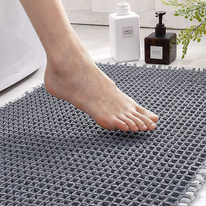 ארוג צבע מוצק וופל לבדוק דלת מחצלת חדר אמבטיה ללא החלקה מחצלת שטיח כניסה לחריץ סופג אמבטיה מחצלת - Product Image 2