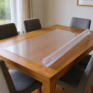 Clear Pvc <b>Table</b> <b>Protector</b> 54x54 Inch Thick Desk Cover Furniture Protection - Product Image 2