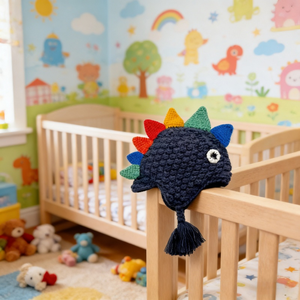 Bonnet tricoté personnalisable à faible MOQ pour bébé, motif dinosaure mignon, double couche, chaud, protection des oreilles, en acrylique, pour nourrissons garçons et filles, confortable - Product Image 3