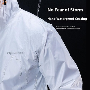 Ensemble <span class=keywords><strong>imperméable</strong></span> et respirant personnalisable pour homme, veste d'<span class=keywords><strong>été</strong></span> fine coupe-vent et <span class=keywords><strong>imperméable</strong></span> pour <span class=keywords><strong>femme</strong></span> - Product Image 5