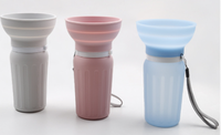 Bouteille d'eau pliable portable pour chien de 620 ml avec bol en silicone, anti-fuite, bouteille à boire pour animaux de compagnie, accessoires de voyage pour animaux de compagnie en plein air