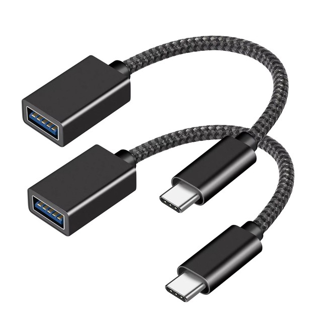Wholesale Braided USB Type C Male to USB 3.0 Female OTG Cable Adapter Compatible With Phone Laptop Tablet