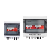 Boîtier de Combinaison DC PV 4 Entrées 1 Sortie Étanche IP65 Solaire 1000V Disjoncteur MCB 32A Certifié IEC CE Distribution d'Énergie 6 Prises