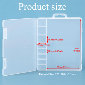 SUNSHING Multi Compartment Plastic Storage Container Component Organizer with Dividers for Screws <b>Small</b> Parts Partition <b>Box</b> - Product Image 5