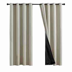 Rideaux translucides imprimés modernes pour <span class=keywords><strong>baie</strong></span> <span class=keywords><strong>vitrée</strong></span>, 100% polyester, ouverture bipartite gauche-droite, cuisine extérieure, Noël - Product Image 4