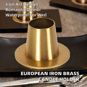 Custom European Art Nordic Home Decor Light Romantic Flameless Wedding Christmas <b>Dinner</b> <b>Candle</b> Holder - Product Image 2