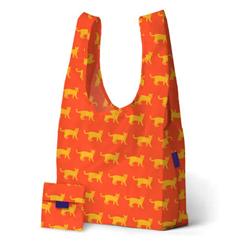 A buon mercato personalizza Ripstop riutilizzabile pieghevole Tote poliestere Nylon Shopping Bag