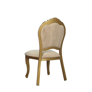 ผู้ผลิตเฟอร์นิเจอร์โรงแรมระดับไฮเอนด์ ขายส่งเก้าอี้ร้านอาหารโรงแรมโครงโลหะสีทองแบบซ้อนได้สุดหรู - Product Image 3
