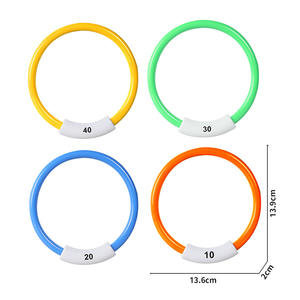 HongZheng - Nouveauté transfrontalière : Ensemble d'activités aquatiques estivales pour enfants, comprenant des ballons d'eau sous-marins en plastique et des anneaux <span class=keywords><strong>de</strong></span> plongée - Product Image 6