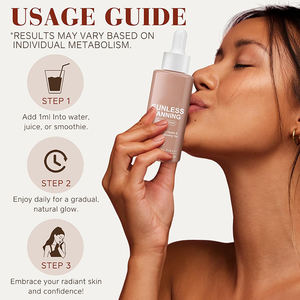 Sérum Autobronzant Biologique à Marque Privée Accélérateur pour Tous Types <span class=keywords><strong>de</strong></span> Peau Améliore le Teint Naturel Gouttes Autobronzantes pour le Corps - Product Image 3