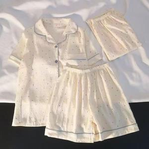 Nuovo <span class=keywords><strong>Pigiama</strong></span> Tre Pezzi da <span class=keywords><strong>Donna</strong></span> con Stampa Leopardata, Asciugatura Rapida, Vita Elastica, Morbido e Traspirante, Casual per Primavera Estate - Product Image 4