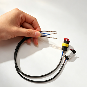 Kit de câblage personnalisé avec adaptateur femelle 2/3 broches, étanche IP66, contacts en cuivre, boîtier en nylon rectangulaire, 12V 220A - Product Image 4