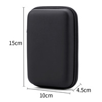 Étui de protection personnalisé pour câble de données, organisateur de casque, pochette de rangement EVA, chargeur de téléphone portable, fermeture éclair, sac de rangement