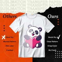 Papier de transfert par sublimation A4 100 g/m² en gros, 100 feuilles, séchage rapide, pour impression jet d'encre sur t-shirts en polyester, mugs et artisanat