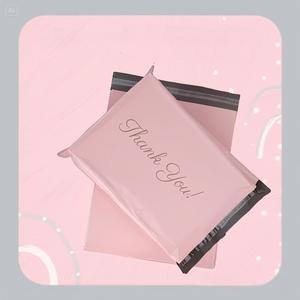 Custom impresso logotipo impermeável Matte Pink Mailers poli envio embalagem envelope correio postal saco para vestuário - Product Image 1