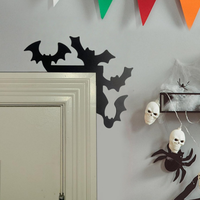 Décoration d'angle de porte et de plafond en fer moderne pour Halloween, à suspendre, pour chambre et couloir