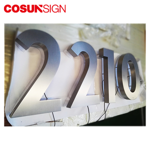 Edelstahl Glow In <span class=keywords><strong>The</strong></span> Dark Leuchtet Metall Solar Led Haus Anzahl - Product Image 5