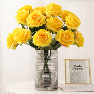 <span class=keywords><strong>Rosa</strong></span> <span class=keywords><strong>Turca</strong></span> a Stelo Singolo, Fiori Artificiali in Tessuto all'Ingrosso per Decorazioni Festive, Matrimoni e Casa - Product Image 3