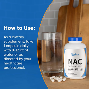 แคปซูล <span class=keywords><strong>NAC</strong></span> 600 มก. ขายส่ง, อาหารเสริม N-Acetyl L-Cysteine สำหรับสุขภาพตับและปอด, สั่งซื้อจำนวนมาก - Product Image 6