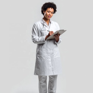 <span class=keywords><strong>Blouse</strong></span> de <span class=keywords><strong>laboratoire</strong></span> médicale <span class=keywords><strong>blanche</strong></span> pour hommes et femmes, <span class=keywords><strong>blouse</strong></span> de médecin avec poignets élastiques ou à boutons, blouses de <span class=keywords><strong>laboratoire</strong></span> respirantes épaisses/fines - Product Image 3