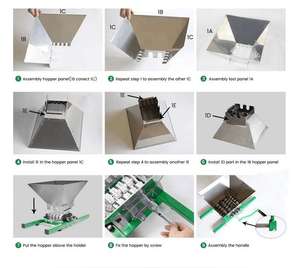 Presse-fruits manuelle classique pour cidre de pomme - Grande taille en acier inoxydable - Rouge - Product Image 6