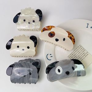 Vente en gros de pinces à cheveux en acétate en forme de chien mignon, pour femmes et enfants, de bonne qualité, prix d'usine - Product Image 5