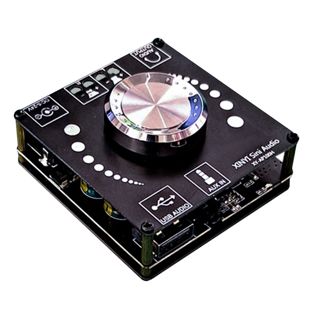 XY-AP100H 100W+100W Dual TPA3116D2  Stereo Audio Digital Power Audio Amplifier Board AMP Amplificador AUX USB APP
