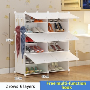 Zapatero de Plástico de 6 Niveles con Precio Directo de Fábrica, a Prueba de Polvo y Portátil, <span class=keywords><strong>para</strong></span> Niños, con Capacidad <span class=keywords><strong>para</strong></span> 24 Pares de <span class=keywords><strong>Zapatos</strong></span> - Product Image 3