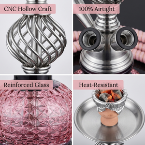 ชุดบารากุแบบกลวง โลหะ ขนาด 32 ซม. บารากุแบบมินิ สายคู่ พร้อมถ่าน คีม และจุกสูบ - Product Image 4