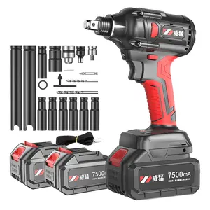 WHAMX 7500ma Cordless Ratchet Wrench Set Power Battery Electric Impact Wrench